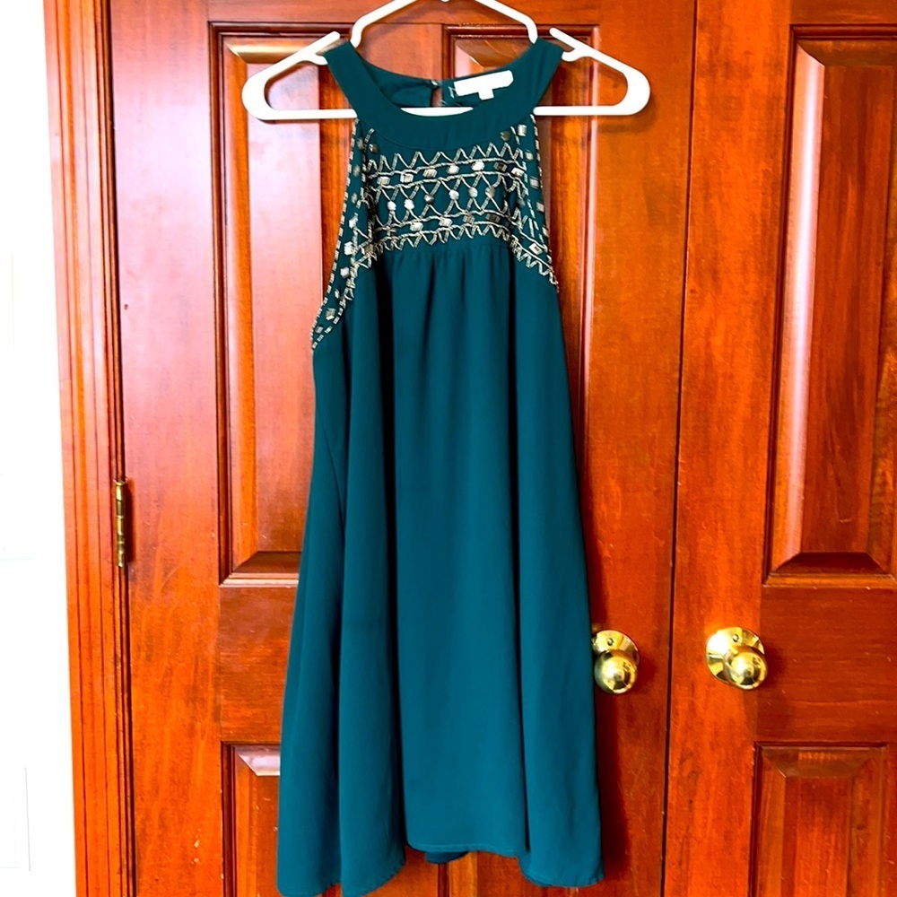 Beaded patterned Emerald Tank Dress✨✨